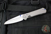 Chris Reeve Small Sebenza 31 Insingo Edge- Glass Blasted Titanium- Magnacut Stonewash Blade S31-1685