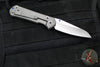 Chris Reeve Small Sebenza 31 Insingo Edge- Glass Blasted Titanium- Magnacut Stonewash Blade S31-1685