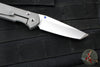 Chris Reeve Small Sebenza 31- Tanto Edge- Glass Blasted Titanium- Stonewash Magnacut Blade S31-1687