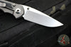 Chris Reeve Small Inkosi- Glass Blasted Titanium Finish- Black Canvas Micarta Inlay- Drop Point Magnacut Steel Blade SIN-1116