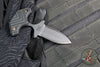 RMJ Tactical BUB- Back Up Push Dagger- Double Edge- Graphite Black Finished Magnacut Steel- Black G-10