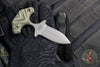 RMJ Tactical BUB- Back Up Push Dagger- Double Edge- Tungsten Finish Magnacut Steel- Dirty Olive G-10