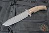 RMJ Tactical- Combat Asia Fixed Blade Combat Knife- Various G-10 Handle- Tungsten Finished Blade