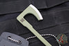 RMJ Mortifer- Neck Micro Tomahawk- Necklace- Keychain- Crocodile Green Finished