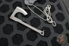 RMJ Mortifer- Neck Micro Tomahawk- Necklace- Keychain- Dark Anthracite Finished