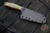 RMJ Osprey- EDC Kitchen Knife- Blaze Olive G-10 Handle- Stonewash Blade