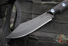 RMJ Tactical- Ratatosk Fixed Blade Knife- Black G-10 Scale- Graphite Black Finished Blade- Blue Or Bronze Hardware