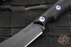 RMJ Tactical- Ratatosk Fixed Blade Knife- Black G-10 Scale- Graphite Black Finished Blade- Blue Or Bronze Hardware