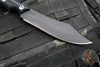 RMJ Tactical- Ratatosk Fixed Blade Knife- Black G-10 Scale- Graphite Black Finished Blade- Blue Or Bronze Hardware