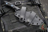 RMJ Tactical- Ratatosk Fixed Blade Knife- Black G-10 Scale- Graphite Black Finished Blade- Blue Or Bronze Hardware