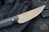 RMJ Unmei Fixed Blade Knife- Midnight Bronze Finished-  Black G-10 Handle