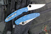 Spyderco Police 4- Cobalt Blue FRN Handle- Satin SPY27 Steel Blade C07PCBL4