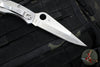 Spyderco Police Folding Knife- Stainless Steel Handle- Spear Point Satin Blade C07P