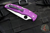 Spyderco Endura Locknack Folder- Purple Handle- Satin Flat Ground Blade C10FPPR
