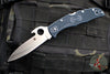 Spyderco Endura- Emerson Opener- Dark Gray Handle- Satin Plain Edge Blade C10PGYW