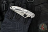 Spyderco Delica- Titanium Handle- Damascus Flat Ground Blade Lockback C11TIPD v2