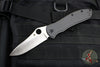 Spyderco Bradley 2 Folder- Drop Point- Carbon Fiber Handle- Satin Blade C134CFP2