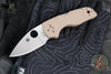 Spyderco Lil' Native- Mid Lockback- Brown G-10 Handle- Satin Flat Ground 15V Blade C230MBGPBN15V