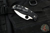 Spyderco RockJumper Black Handle Satin Flat Ground Wharncliffe Lockback Knife C254PBK
