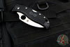 Spyderco RockJumper Black Handle Satin Flat Ground Wharncliffe Lockback Knife C254PBK