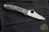 Spyderco SpyOpera- Carbon Fiber Handle- Damasteel Flat Ground Knife C255CFPD