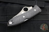 Spyderco SpyOpera- Carbon Fiber Handle- Damasteel Flat Ground Knife C255CFPD
