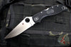 Spyderco Stretch 2 XL Lockback Knife- Black FRN Handle- Satin Flat Ground Blade C258PBK