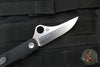 Spyderco Essenza Liner Lock Folder- Black Aluminum Handle- Satin Blade C272ALBKP