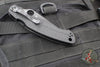Spyderco Military Folding Knife- Modified Clip Point- Salt- Black G-10 Handle- Black Magnacut Steel Blade C36GMCBKP2