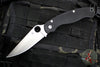 Spyderco Military Folding Knife- Compression Lock- Modified Clip Point- Black G-10- Satin Blade C36GP2