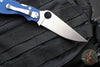 Spyderco Military Folding Knife- Modified Clip Point- Cobalt Blue G-10- Satin SPY27 Steel Blade C36GPCBL2