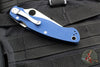 Spyderco Military Folding Knife- Modified Clip Point- Cobalt Blue G-10- Satin SPY27 Steel Blade C36GPCBL2