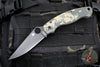 Spyderco Military Folding Knife- Modified Clip Point- Digital Camo G-10 with Black Blade C36GPCMOBK2