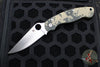 Spyderco Military Folding Knife- Modified Clip Point- Digital Camo G-10 with Satin Blade C36GPCMO2