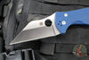 Spyderco Yojimbo Folder- Wharncliffe Edge- Cobalt Blue G-10 Handle- Satin SPY27 Steel Blade C85GPCBL2