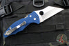 Spyderco Yojimbo Folder- Wharncliffe Edge- Cobalt Blue G-10 Handle- Satin SPY27 Steel Blade C85GPCBL2