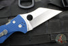 Spyderco Yojimbo Folder- Wharncliffe Edge- Cobalt Blue G-10 Handle- Satin SPY27 Steel Blade C85GPCBL2