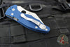 Spyderco Yojimbo Folder- Wharncliffe Edge- Cobalt Blue G-10 Handle- Satin SPY27 Steel Blade C85GPCBL2