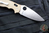 Spyderco Manix 2 XL Folder- Brown Canvas Micarta- Satin CPM-Cruwear Steel Blade C95MPCW2
