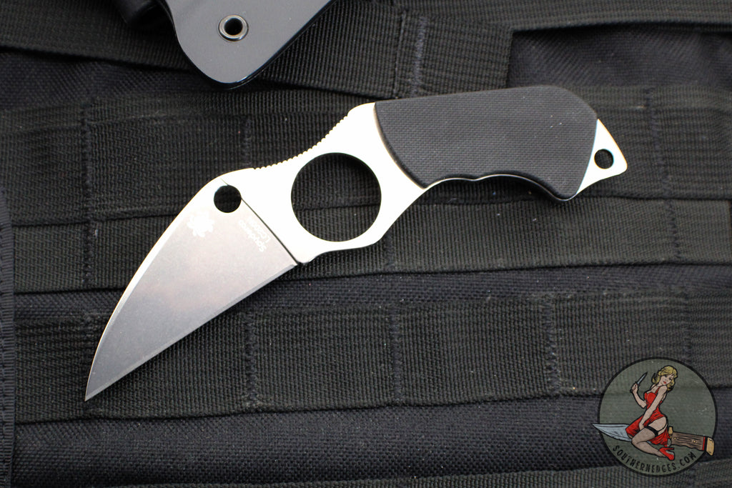 Spyderco Swick 6 Fixed Blade Knife-Black G-10 Handle with Satin