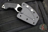 Spyderco Swick 6 Fixed Blade Knife-Black G-10 Handle with Satin LC200N Steel Blade FB14P6
