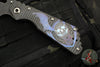 Mick Strider Custom XL-Grandpa Finished Spear Point- Double Flamed Ti Handles- Winged Skull Graphic