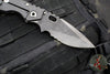 Mick Strider Custom XL-Grandpa Finished Spear Point- Double Flamed Ti Handles- Winged Skull Graphic