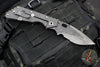 Mick Strider Custom XL-Grandpa Finished Bellied Spear Point- Double Flamed Ti Handles- Winged Skull Graphic