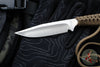 Strider Knives Fixed Blade- Satin CTS-XHP Blade- Brown Cord