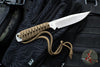 Strider Knives Fixed Blade- Satin CTS-XHP Blade- Brown Cord