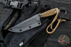 Strider Knives Fixed Blade- Satin CTS-XHP Blade- Brown Cord