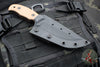 Strider Knives Persian Styled Fixed Blade with textured Tan G-10
