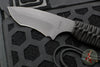 Strider Knives Fixed Blade- Black Finished Recurve- Black Cord