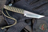 Strider Knives Fixed Blade- Tanto Edge- Green Cord- Satin Blade
